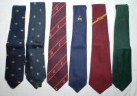 Nicholas Grant Billson 'Nick' Cook. Leicestershire, Northamptonshire &amp; England. Six ties issued to and worn by Cook, each tie with a note of authentication signed by Cook or later owner. Ties are Young England player's, M.C.C. club touring, Cornhill T