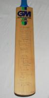 England v India 1996. Full size Gunn &amp; Moore 'Xtra' cricket bat signed to the face by twelve England and twelve India players. Appears to be from the second Test, Lord's, 20th- 24th June 1996. Signatures include Atherton, Stewart, Hick, Thorpe, Hussai