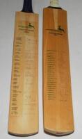 Nottinghamshire C.C.C. 2006 &amp; 2012. Two full size bats of playing squads with printed Nottinghamshire C.C.C. title labels and players names to sides. The 2006 bat fully signed by all twenty listed players, and the 2012 by all twenty five. Signatures i