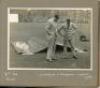 Edward Lambert 'Ted' a'Beckett. Victoria &amp; Australia 1927-1932. Original album in plain card covers, assumed to have been presented to a'Beckett, comprising twelve original mono press photographs of action from the 1930 Ashes Test series in England. E - 4