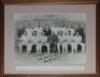 Don Bradman. Later copy of a 1936 mono photograph of the 1935/36 Kensington Cricket Club (Adelaide) team and officials featuring Bradman (Captain) seated and standing in rows wearing cricket attire. Boldly signed in thick black ink to the photograph by Br