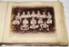 Marlborough College 1889 and 1890. Large original black photograph album containing forty six large original photographs of football/rugby, cricket, both with and without blazers, hockey XI, the shooting team, 6th form, various school houses, the brass ba - 4