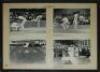 Sussex v Glamorgan, John Player League, July 1978. Large frame consisting of four original photographs taken in the match played at Hastings. The photographs show Imran Khan bowling to Alan Jones, Kepler Wessels facing Malcolm Nash, Eifon Jones, wicket ke