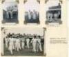 County and tour candid photographs 1950s. Selection of ten original mono candid photographs and one original mono press photograph of players at grounds, entering and leaving the field of play etc. Four of the candid photographs very nicely signed in blue - 2