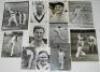 Australia tours to England 1956-1964. Seventeen original mono press photographs featuring Australians in match action, net practice, and player portraits. Images include captains Peter May and Ian Johnson tossing for innings, 1st Test, Trent Bridge 1956. - 2