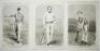 Cricket engravings 1861-1901. A good selection of original full page extracts, the majority from 'The Illustrated Sporting News'. Includes eight full pages dated 1863-1866, each page featuring an engraving of a notable cricketer. Players depicted are 'Tar