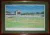 'World Class'. Large colour print depicting Brian Lara hitting John Morris for four to score 501no, the highest score in the history of first class cricket, for Warwickshire v Durham 1994 by artist Craig Campbell. Signed neatly in pencil to lower border b