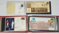 Commemorative covers 1970-1998. Album comprising nineteen commemorative and first day covers of which nine are signed or multi-signed, two limited editions. Covers include Derbyshire C.C.C. Centenary 1870-1970, Bi-Centenary Cricket in Scotland 1785-1985, 