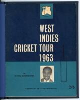 'West Indies Cricket Tour 1963'. Irving Rosenwater with a foreword by Sir Learie Constantine. Original pictorial wrappers, tipped in to modern navy blue cloth. Pre-tour brochure published by Teletypesetting, London, for the 1963 West Indies tour to Englan