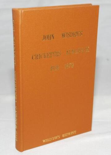 Wisden Cricketers' Almanack 1879. Willows softback reprint (1991) in light brown hardback covers with gilt lettering. Limited edition 994/1000. Very good condition - cricket