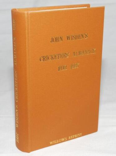 Wisden Cricketers' Almanack 1897. Willows softback reprint (1994) in light brown hardback covers with gilt lettering. Un-numbered limited edition. Very good condition - cricket