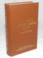 Wisden Cricketers' Almanack 1901. Willows hardback reprint (1996) in dark brown boards with gilt lettering. Limited edition 322/500. Very good condition - cricket