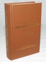 Wisden Cricketers' Almanack 1915. Willows hardback reprint (2002) in dark brown boards with gilt lettering. Limited edition 352/500. Very good condition - cricket