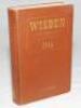 Wisden Cricketers' Almanack 1946. 83rd edition. Original hardback. Only 5000 hardback copies were printed in this war year. Some fading and wear to the gilt titles on the spine, minor wear to front internal hinges, odd very minor faults otherwise in good 