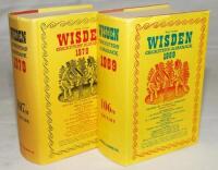 Wisden Cricketers' Almanack 1969 and 1970. Original hardback with photocopied dustwrappers. Odd minor faults otherwise in good condition - cricket