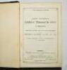 Wisden Cricketers' Almanack 1881 and 1882. 18th &amp; 19th editions. Two editions bound together in blue half leather boards, both editions lacking original paper wrappers, first page and advertising pages, with gilt titles to spine, red speckled page edg