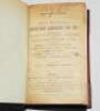 Wisden Cricketers' Almanack 1891. 28th edition. Bound in maroon half leather boards, lacking original paper wrappers, with titles in gilt to spine, red speckled page edges. Lacking first advertising page, handwritten date to title page, some age toning to