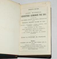 Wisden Cricketers' Almanack 1893. 30th edition. Bound in green quarter leather boards, lacking original paper wrappers, with titles in gilt to spine, marbled page edges. Lacking first and rear advertising pages otherwise in good/very good condition - cric