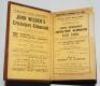 Wisden Cricketers' Almanack 1905 and 1906. 42nd &amp; 43rd editions. Both bound in light brown boards, with original paper wrappers, with titles in gilt to spine. The 1905 edition has darkening, staining and some wear to the wrappers, the bookplate photog - 2