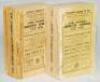 Wisden Cricketers' Almanack 1929 and 1930. 66th &amp; 67th editions. Original paper wrappers. The 1929 edition with breaking spine block spine, front wrapper almost detached and rear wrapper detached, some loss to spine paper otherwise in generally good c