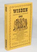 Wisden Cricketers' Almanack 1942. 79th edition. Original limp cloth covers. Only 4100 paper copies printed in this war year. Very good/excellent condition. Rare war-time edition - cricket