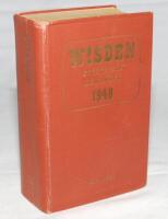 Wisden Cricketers' Almanack 1948. Original hardback. Minor wear to boards and board edges, browning to page edges otherwise in good condition - cricket