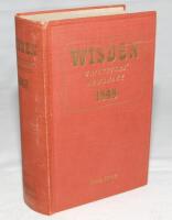 Wisden Cricketers' Almanack 1949. Original hardback. Mark/crease to front board, dulling to gilt titles on spine paper otherwise in good condition - cricket