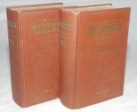 Wisden Cricketers' Almanack 1953 and 1954. Original hardback editions. Dulling to the gilt titles on the spines of both editions, some soiling/foxing to page block edges otherwise in good condition. Qty 2 - cricket