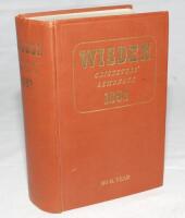 Wisden Cricketers' Almanack 1953. Original hardback. Slightly cocked spine to the right, dulling to the gilt titles on the spine paper otherwise in good condition - cricket