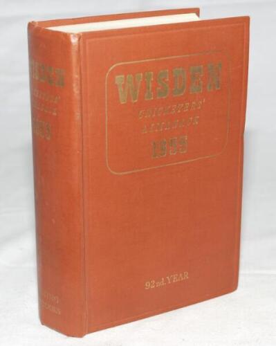 Wisden Cricketers' Almanack 1955. Original hardback. Good/very good condition - cricket