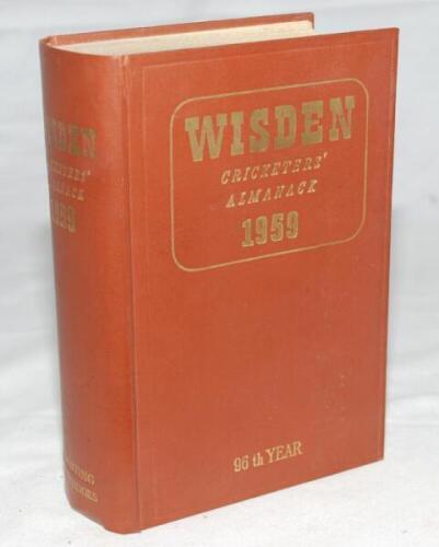 Wisden Cricketers' Almanack 1959. Original hardback. Very good condition - cricket