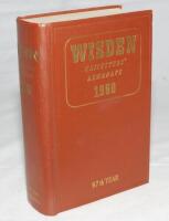 Wisden Cricketers' Almanack 1960. Original hardback. Very small loss to the one digit of the gilt titles on the spine otherwise in very good condition - cricket
