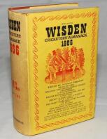 Wisden Cricketers' Almanack 1966. Original hardback with dustwrapper. Some age toning to dustwrapper spine, minor soiling to dustwrapper otherwise in good condition - cricket