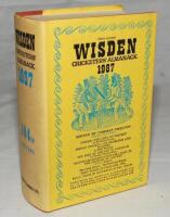 Wisden Cricketers' Almanack 1967. Original hardback with dustwrapper. Some age toning to the dustwrapper spine otherwise in good/very good condition - cricket