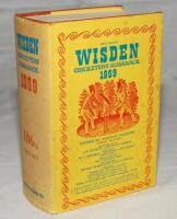 Wisden Cricketers' Almanack 1969. Original hardback with dustwrapper. Some age toning to the dustwrapper spine, some minor spotting to dustwrapper otherwise in good+ condition - cricket