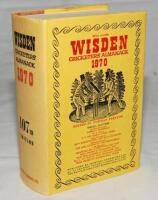 Wisden Cricketers' Almanack 1970. Original hardback with dustwrapper. Odd very minor faults to the dustwrapper otherwise in good/very good condition - cricket
