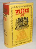 Wisden Cricketers' Almanack 1970. Original hardback with dustwrapper. Some loss to the head of the dustwrapper otherwise in good+ condition - cricket