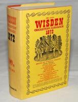 Wisden Cricketers' Almanack 1972. Original hardback with dustwrapper. Slight age toning to the spine of the dustwrapper otherwise in very good condition - cricket