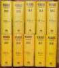 Wisden Cricketers' Almanack 1975, 1977, 1978, 1979 to 2108. Original hardback with dustwrapper. The 1978 is an ex libris edition, light fading to odd spine otherwise in good/very good condition overall. Qty 43 - cricket - 3