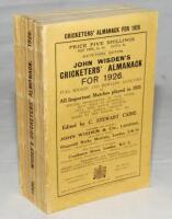 Wisden Cricketers' Almanack 1926. 63rd edition. Original paper wrappers. Very good condition - cricket