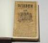 Wisden Cricketers' Almanack 1933, 1936 and 1938. 70th, 73rd &amp; 75th editions. All three bound in dark brown boards, original paper wrappers/cloth covers, with gilt titles to spine. All three editions with faults, the 1933 edition has worn and soiled wr - 3