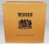 Wisden Cricketers' Almanack 1879-1886. Boxed set of Wisdenauction reprint editions. Eight facsimile editions published in 2021. Limited edition 82/150. Brown hard board covers with gilt lettering to covers and spine. In original brown presentation box an - 2