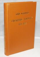 Wisden Cricketers' Almanack 1885. Willows softback reprint (1983) in light brown hardback covers with gilt lettering. Un-numbered limited edition. Very good condition - cricket