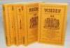 Wisden Cricketers' Almanack 1942, 1943, 1944 and 1945. Willows reprints in softback covers. The 1942 edition is a limited edition 733/750, the 1943, 730/500, the 1944, 659/750 and the 1945, 708/500. Very good condition - cricket