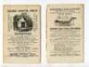 Wisden Cricketers' Almanack 1880 to 1890. A collection of original wrappers for books for the period stated. The wrappers consist of front and rear wrappers for the 1880, 1881, 1883, 1888 and 1890 editions, front wrapper for 1884 and 1889 and rear wrapper - 12