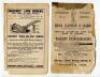 Wisden Cricketers' Almanack 1892 to 1900. A collection of original wrappers for books for the period stated. The wrappers consist of front and rear wrappers for the 1892, 1894 (both for the original edition and the second issue), 1895, 1897 and 1900 editi - 16