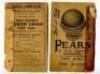 Wisden Cricketers' Almanack 1900 to 1915. A collection of original wrappers for books for the period stated. The wrappers consist of front and rear wrappers for the 1900 (plus cellophaned wrappers and spine complete) , 1902, 1904, 1905, 1907, 1910, 1911, - 7