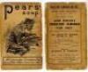 Wisden Cricketers' Almanack 1900 to 1915. A collection of original wrappers for books for the period stated. The wrappers consist of front and rear wrappers for the 1900 (plus cellophaned wrappers and spine complete) , 1902, 1904, 1905, 1907, 1910, 1911, - 12