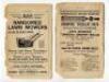 Wisden Cricketers' Almanack 1900 to 1915. A collection of original wrappers for books for the period stated. The wrappers consist of front and rear wrappers for the 1900 (plus cellophaned wrappers and spine complete) , 1902, 1904, 1905, 1907, 1910, 1911, - 18