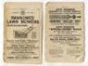 Wisden Cricketers' Almanack 1900 to 1915. A collection of original wrappers for books for the period stated. The wrappers consist of front and rear wrappers for the 1900 (plus cellophaned wrappers and spine complete) , 1902, 1904, 1905, 1907, 1910, 1911, - 22